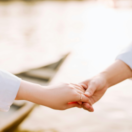 Couple Connecting With Hands