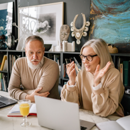 Couple Working Together