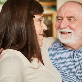 Couples Eye To Eye On Couch
