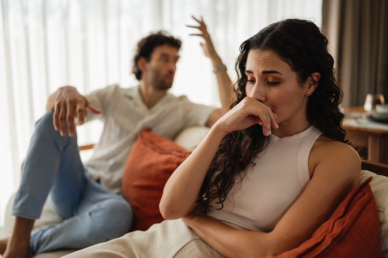Couple Discussing Relationship Problems At Home